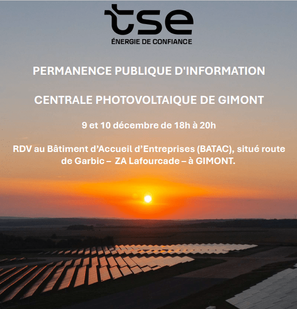 Projet de centrale photovoltaïque à Gimont